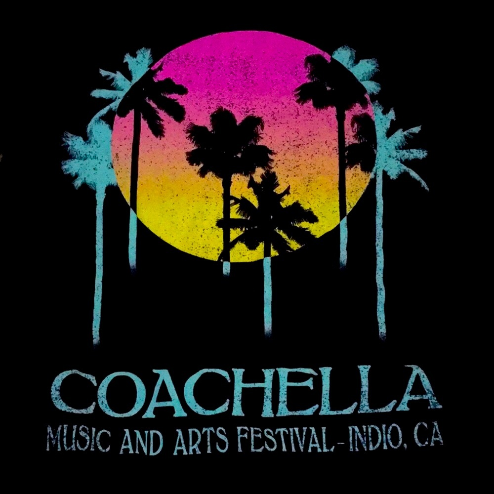 Coachella Valley 2019 Music Festival T Shirt Palm Trees Concert Tee T-Shirt